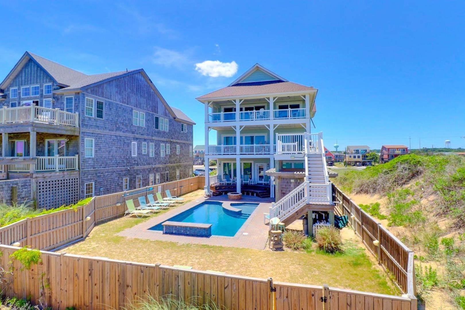 6007 Happy Sol Oceanfront Heatable Pool Villa Nags Head Exterior photo